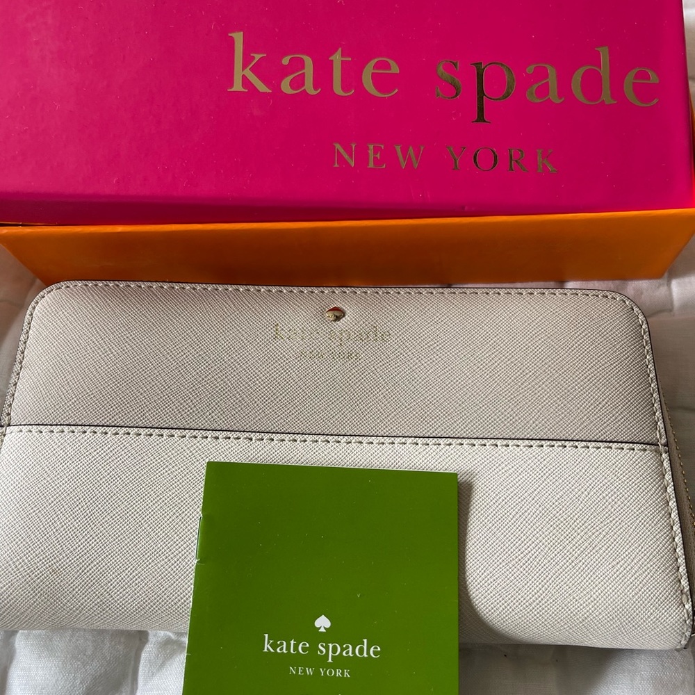 Kate spade wallet cream
